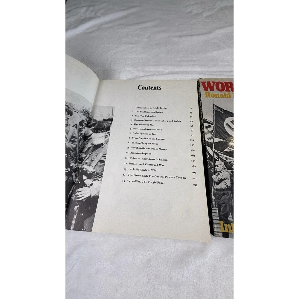 Vintage World War I World War II Paperback Book Set 1975 Derbibooks History